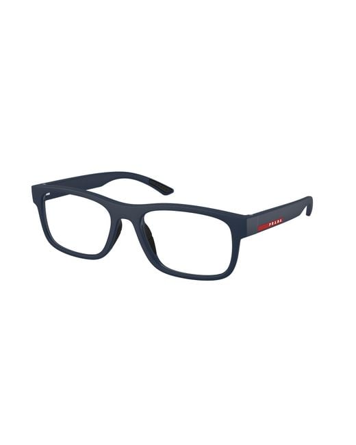Prada Linea Rossa Black Ps 04Qv Mag1O1 Optical Frames Injected Squared Normal for men
