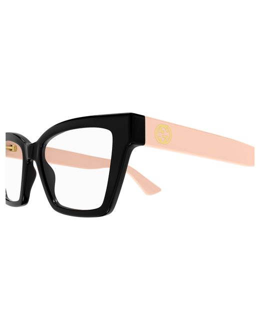 Gucci Black Gg1715O 006 Optical Frames Injected Transparent Cat Eye