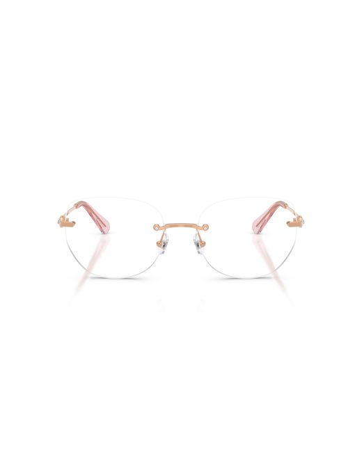 Swarovski Black Sk1038 4014 Optical Frames Metal Transparent Round Normal