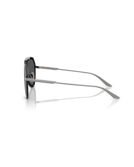 Dolce & Gabbana Black Dg2309 11086G Sunglasses Metal Pilot Mirrored for men
