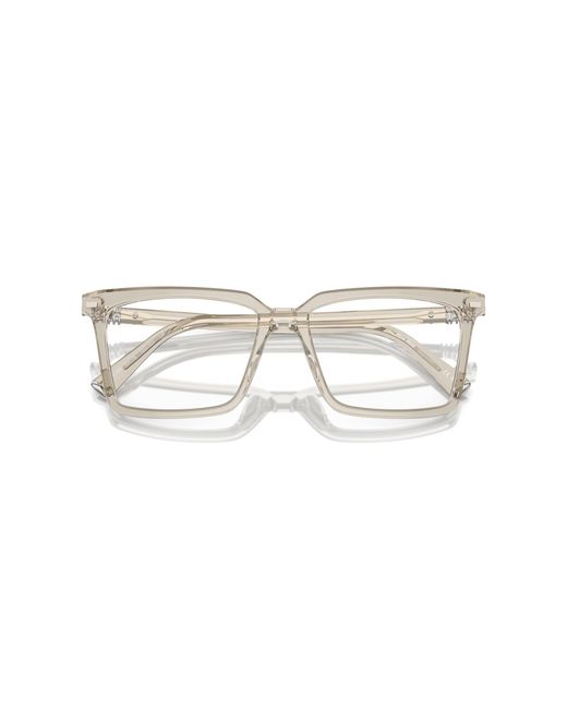 Miu Miu Black Mu 08Xv 12U1O1 Optical Frames Acetate Transparent Squared Normal
