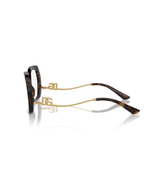 Dolce & Gabbana Black Dg3390B 502 Optical Frames Acetate Transparent Geometric Normal