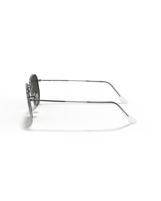 Ray-Ban Black Rb3548n Hexagonal Flat Lens Sunglasses