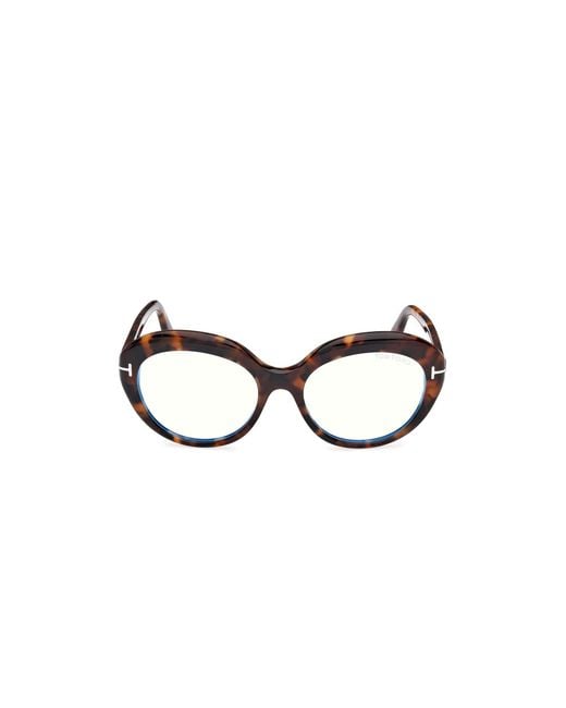 Tom Ford Black Ft6095-B 052 Optical Frames Acetate Round Normal