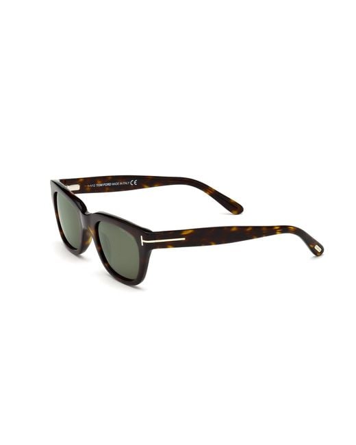 Tom Ford Black Ft0237 Snowdon 52N Sunglasses Acetate Squared Normal for men