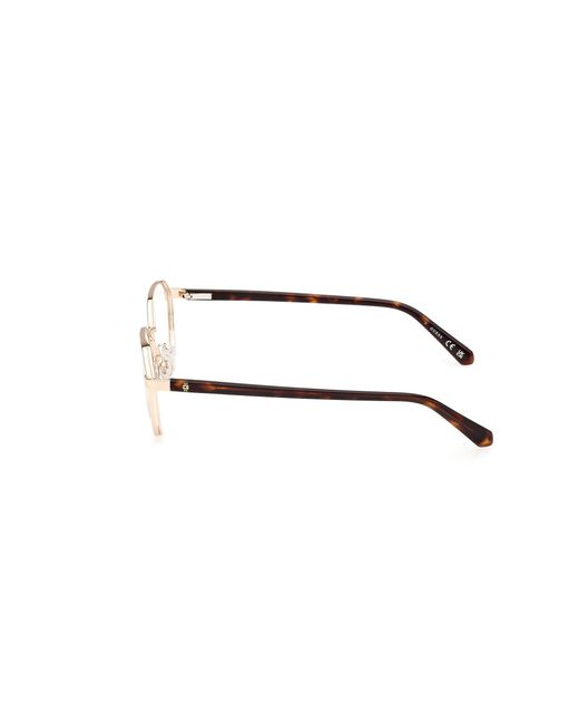 Guess Black Gu50136 032 Optical Frames Metal Round Normal for men