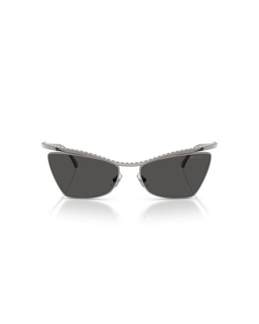 Jimmy Choo Black Jc4014H 300487 Sunglasses Metal Cat Eye Normal
