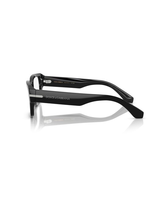 Dolce & Gabbana Black Dg3408 501 Optical Frames Acetate Transparent Squared Normal for men