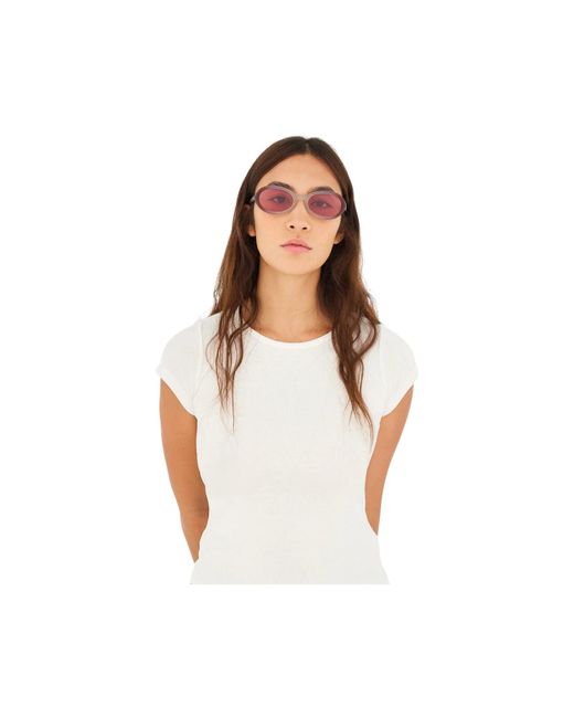 Retrosuperfuture Black 1Nw Cherry Side Fade Sunglasses Acetate Geometric Normal