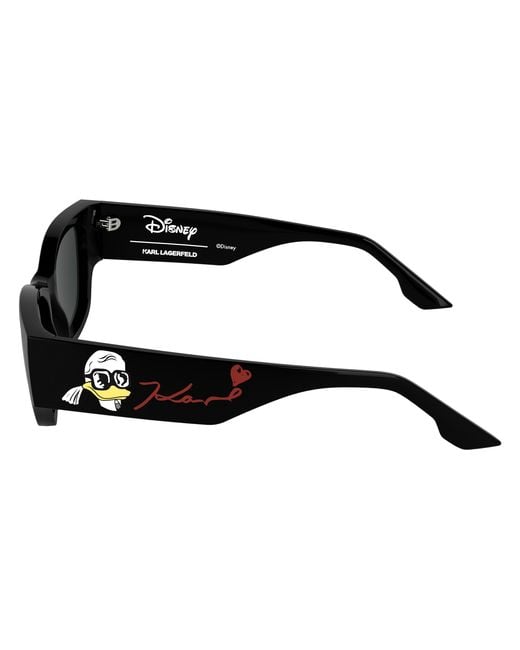 Karl Lagerfeld Black Klj6168Snd 001 Sunglasses Bio-Inject Smoke Geometric Normal