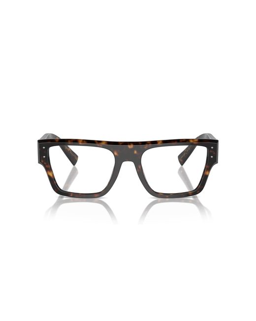 Dolce & Gabbana Black Dg3384 502 Optical Frames Acetate Transparent Squared Normal for men