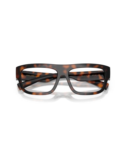 Dolce & Gabbana Black Dg5114 502 Optical Frames Injected Transparent Squared Normal for men