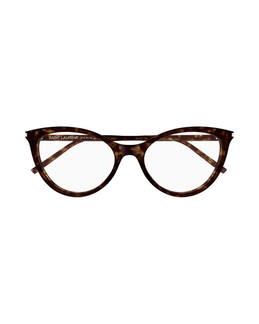 Saint Laurent Black Sl 833 002 Optical Frames Acetate Transparent Cat Eye