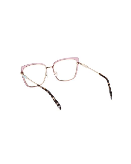 Emilio Pucci Black Ep5219 074 Optical Frames Metal Squared Normal