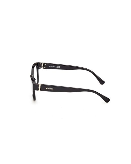 Max Mara Black Mm5229 001 Optical Frames Acetate Round Normal