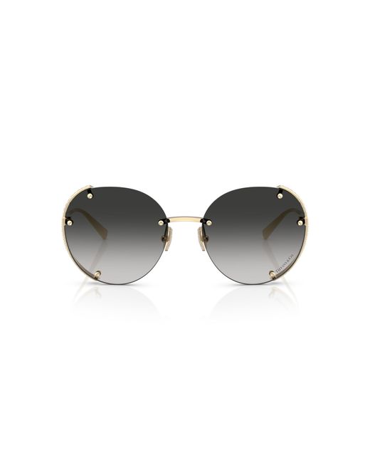 Tiffany & Co Black Tf3110Kb 62203C Sunglasses Metal Round Normal Shaded