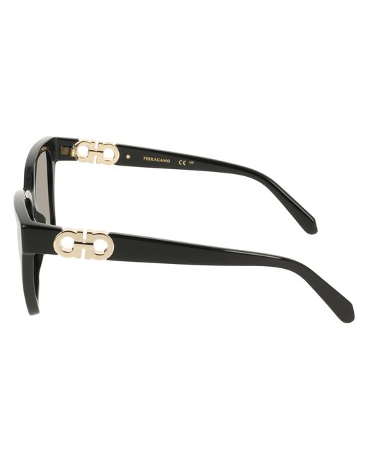 Ferragamo Black Sf2110S 001 Sunglasses Acetate Squared Normal