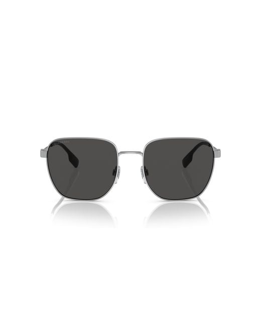 Burberry Black Be3142 Drew 100587 Sunglasses Metal Squared Normal for men