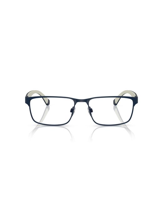 Emporio Armani Black Ea1105 3018 Optical Frames Metal Transparent Squared Normal for men