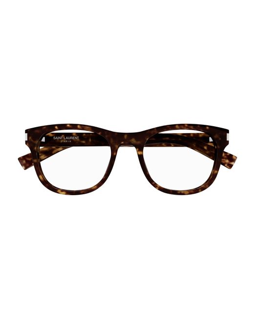 Saint Laurent Black Sl 663 002 Optical Frames Acetate Transparent Squared