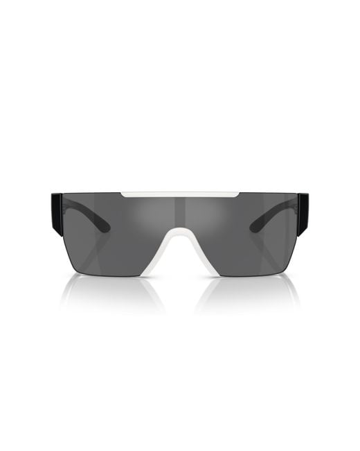 Burberry Black Be4291 40496G Sunglasses Nylon Squared Mirrored Mirror for men