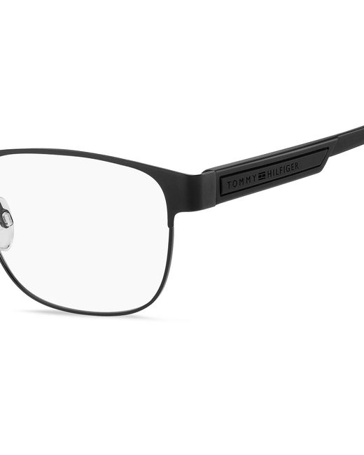 Tommy Hilfiger Black Th 2090 003 Optical Frames Steel Squared for men