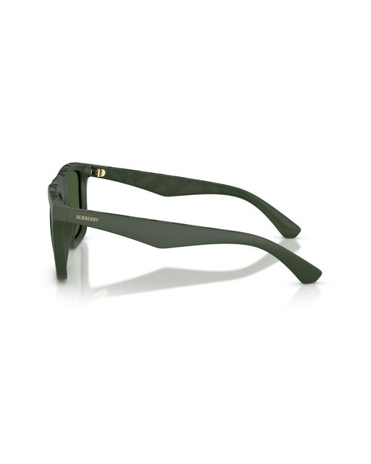 Burberry Green Be4458U 417071 Sunglasses Injected Squared Normal for men
