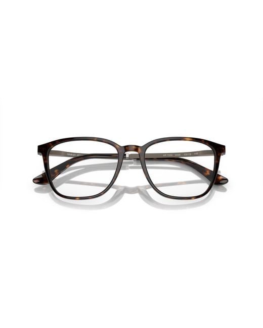 Giorgio Armani Black Ar7250 5026 Optical Frames Acetate Transparent Squared Normal for men