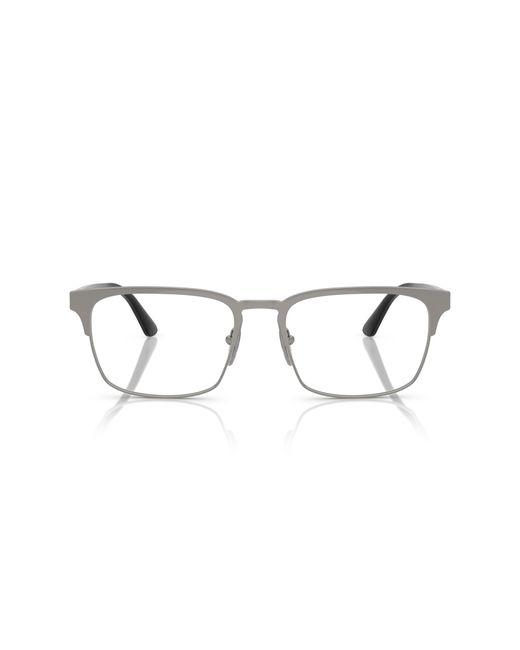 Prada Black Pr 58Zv 5Av1O1 Optical Frames Steel Squared Normal for men