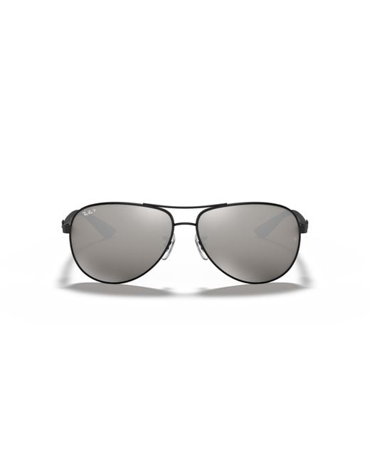 Ray-Ban Black Sunglasses, Rb8313 61 Carbon Fibre for men