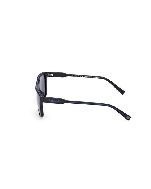 Timberland Black Tb00052-H 02D Sunglasses Injected Smoke Squared Polarized for men