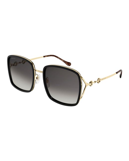 Gucci Black Gg1016Sk 001 Sunglasses Injected Squared Normal
