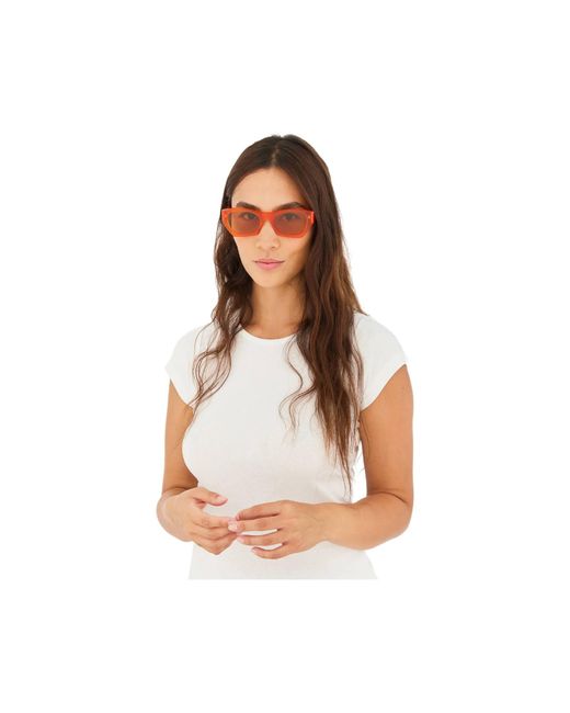 Retrosuperfuture Orange Gcj Amata Estate Mandarino Sunglasses Acetate Squared