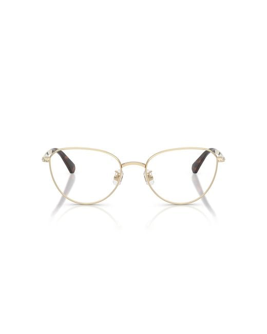 Swarovski Black Sk1029D 4013 Optical Frames Metal Round Normal