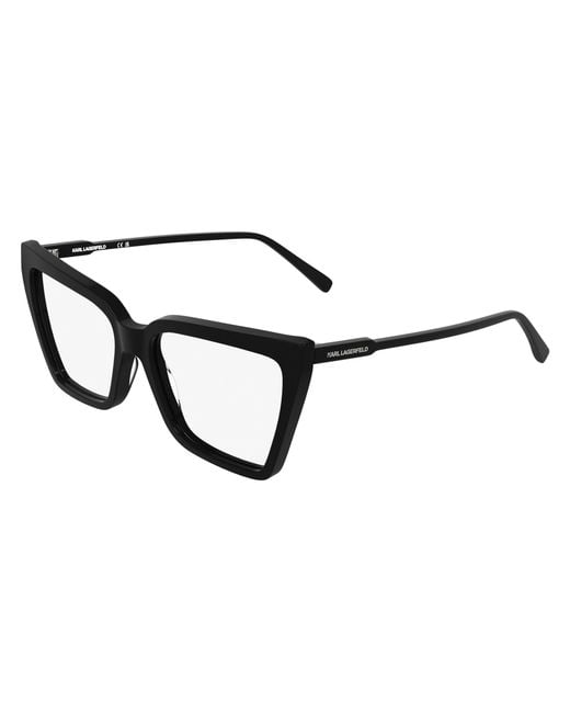 Karl Lagerfeld Black Kl6216 001 Optical Frames Acetate Squared Normal
