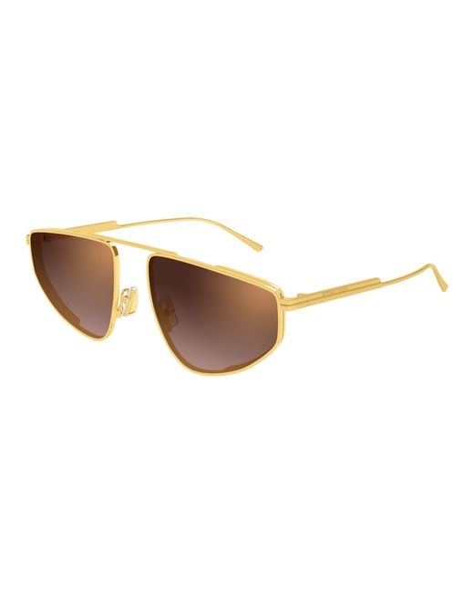 Bottega Veneta Black Bv1466S 004 Sunglasses Metal Pilot