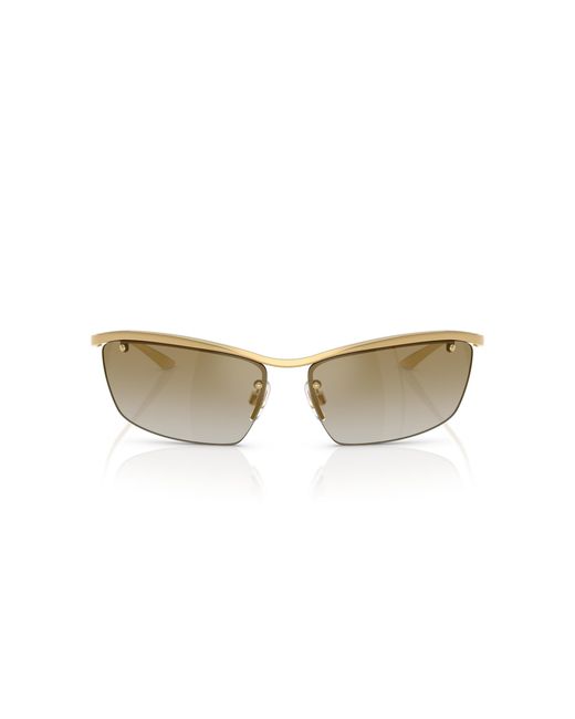 Dolce & Gabbana Black Dg2307 02/6E Sunglasses Metal Squared Mirrored