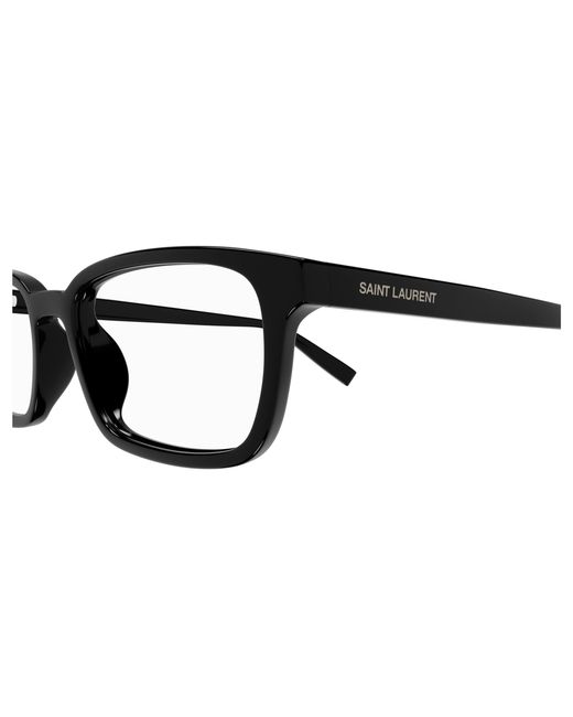 Saint Laurent Black Sl 671 001 Optical Frames Acetate Transparent Squared