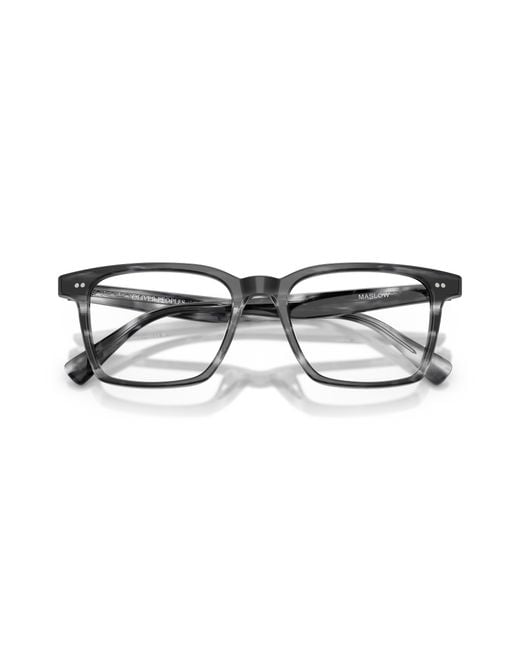 Oliver Peoples Black Ov5622U Maslow 1822 Optical Frames Acetate Transparent Pillow Normal for men