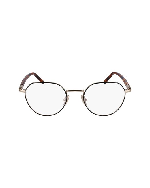 Ferragamo Black Sf2233 703 Optical Frames Acetate Round Normal