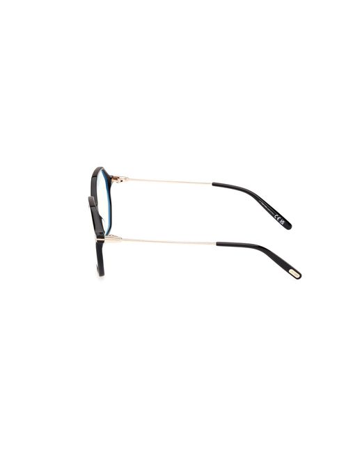 Tom Ford Black Ft5952-B 069 Optical Frames Acetate Geometric Normal