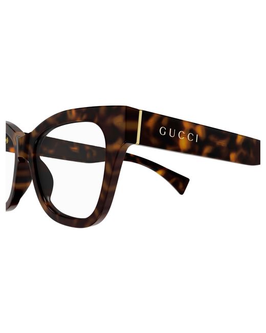 Gucci Black Gg1133O 004 Optical Frames Acetate Transparent Cat Eye