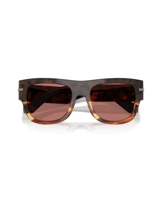 Dolce & Gabbana Black Dg4484 3438M6 Sunglasses Acetate Bordeaux Squared Normal for men