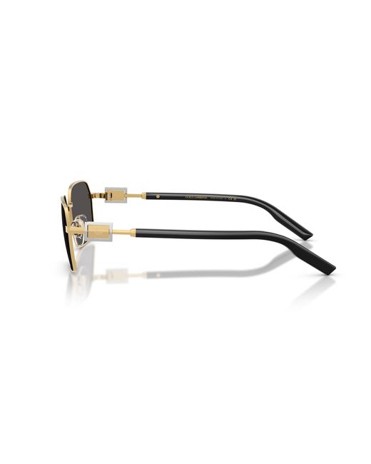 Dolce & Gabbana Black Dg2316 02/87 Sunglasses Metal Squared Normal for men