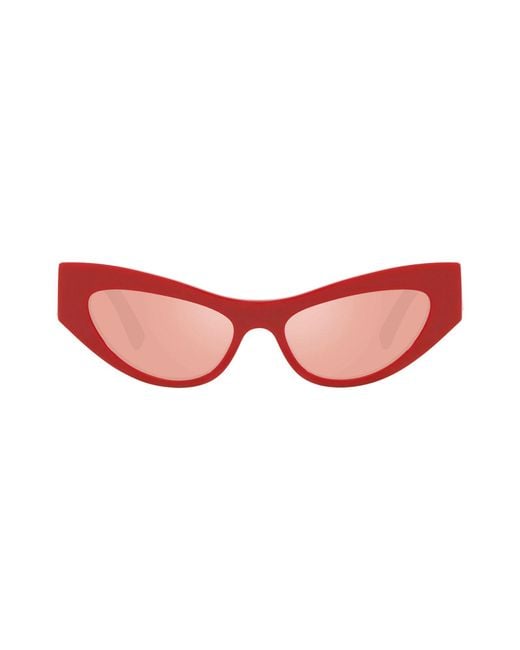 Dolce & Gabbana Dg4450 3088E4 Sunglasses Acetate Cat Eye Mirrored Mirror