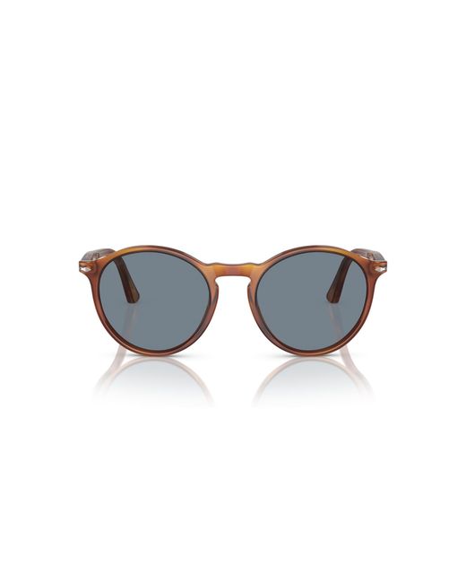 Persol Black Po3285S 96/56 Sunglasses Plastic Round Normal