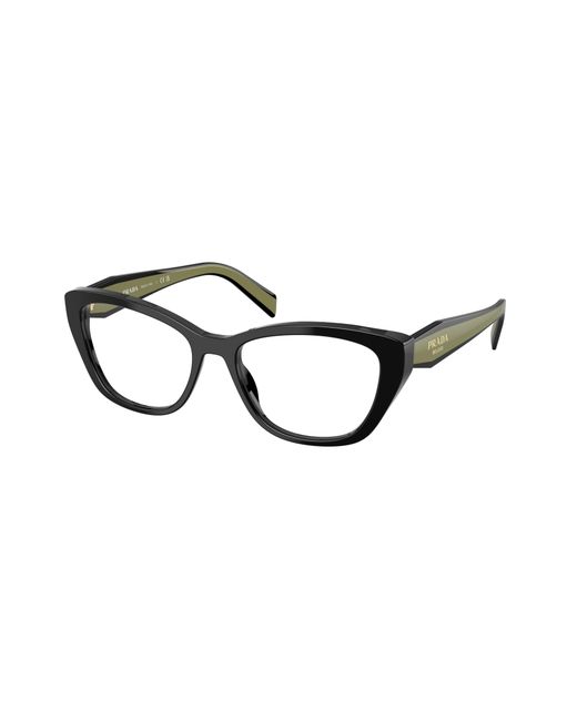 Prada Black Pr 19Wv 03K1O1 Optical Frames Acetate Transparent Cat Eye Normal