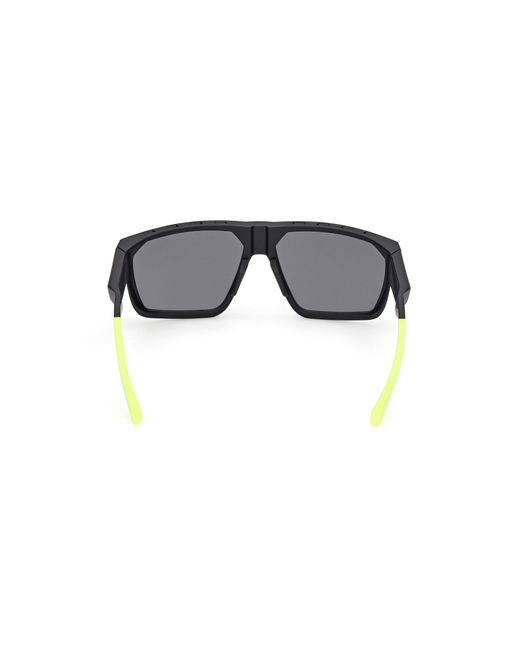 Adidas Originals Black Sp0097 02C Sunglasses Injected Round Normal for men