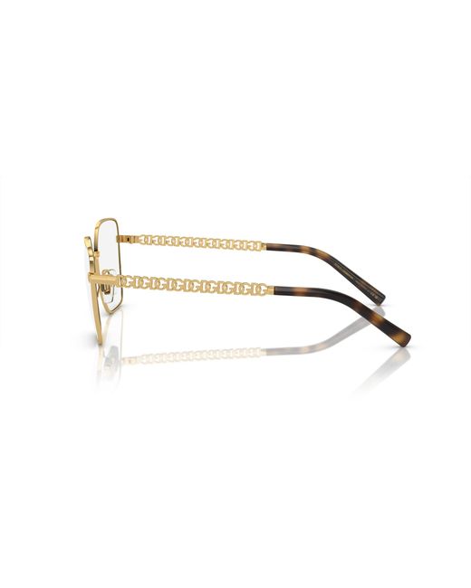 Dolce & Gabbana Black Dg1351 02 Optical Frames Steel Squared Normal
