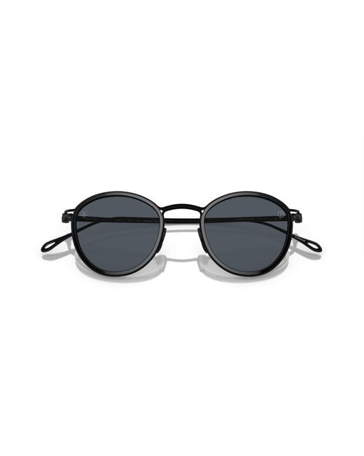 Giorgio Armani Black Ar6148T 327787 Sunglasses Titanium Pantos Normal for men